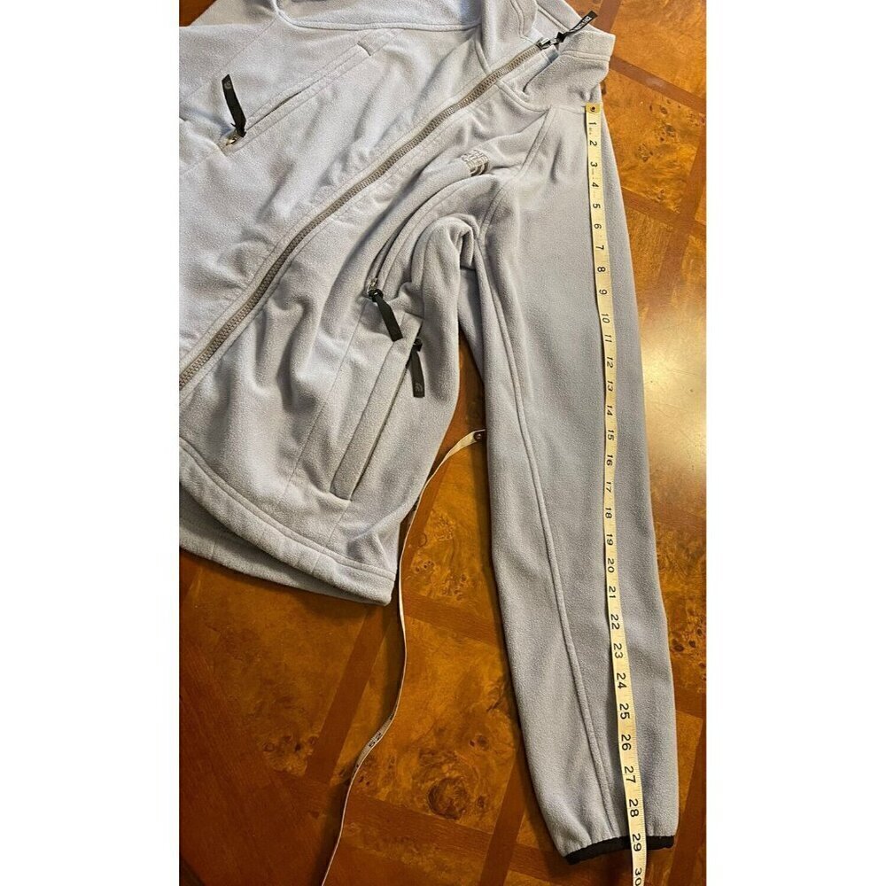 The North Face Women's Jacket Blue Fleece Full-Zip Sz Small Polartec Baby Blue - Picture 9 of 10